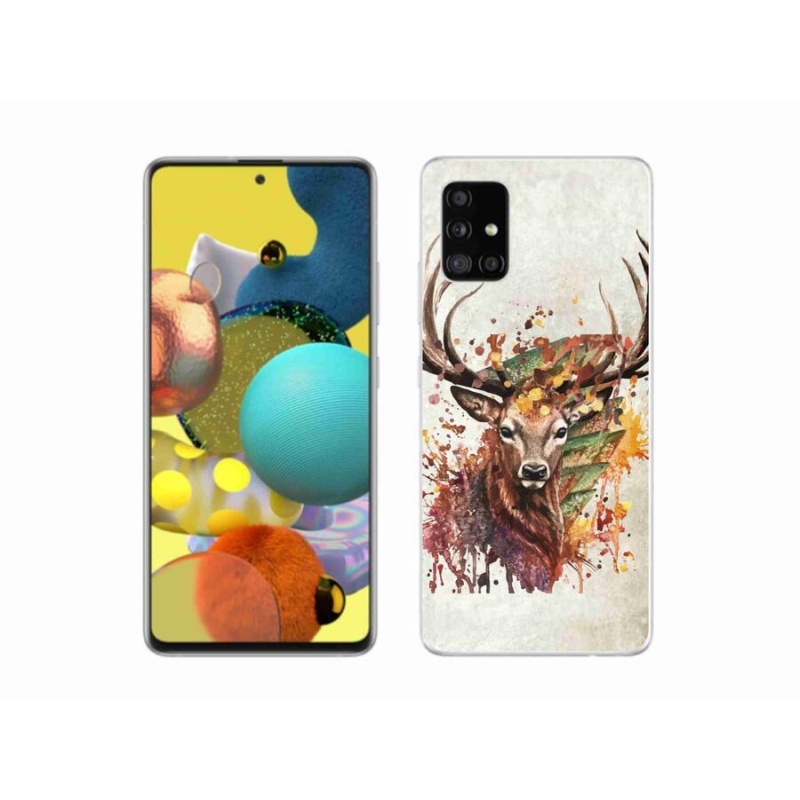 Gél tok mmCase a Samsung Galaxy A51 5G készülékhez - szarvas 1