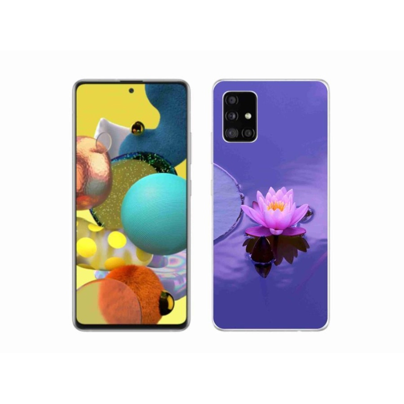 Gél tok mmCase a mobil Samsung Galaxy A51 5G - virág a vízen