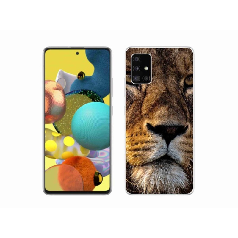 Gél tok mmCase a Samsung Galaxy A51 5G készülékhez - oroszlán