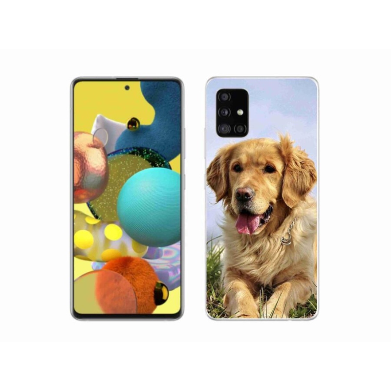 Gél tok mmCase a Samsung Galaxy A51 5G készülékhez - arany retriever