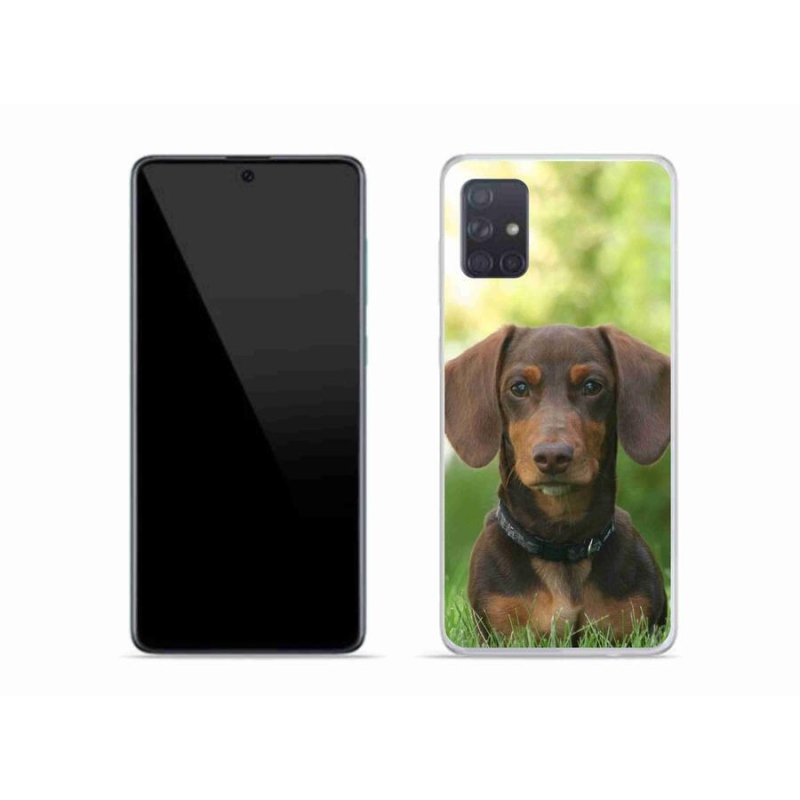 Gél tok mmCase a Samsung Galaxy A51 készülékhez - barna tacskó