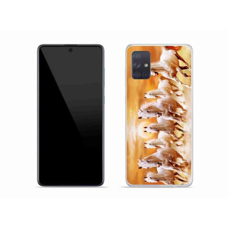 Gél tok mmCase mobiltelefonhoz Samsung Galaxy A51 - lovak 2