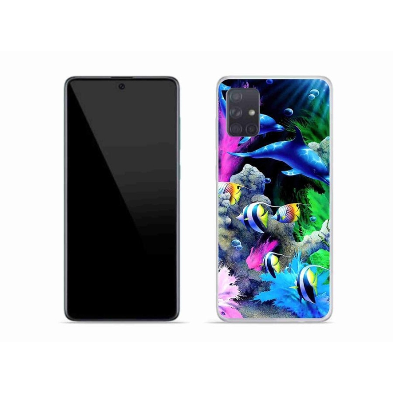 Gél tok mmCase mobiltelefonhoz Samsung Galaxy A51 - tengeri világ