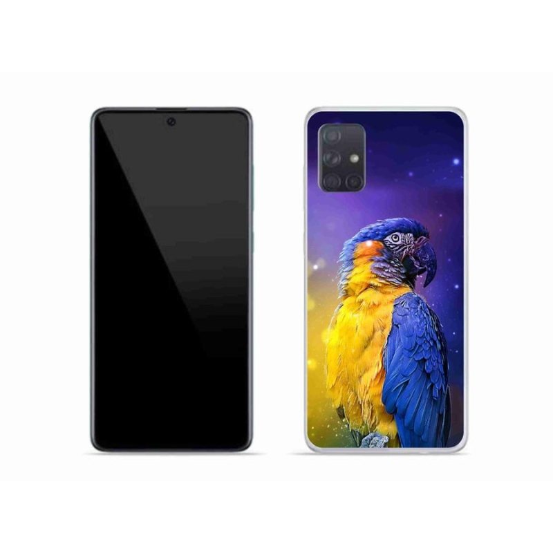 Gél tok mmCase mobiltelefonhoz Samsung Galaxy A51 - papagáj ara 1