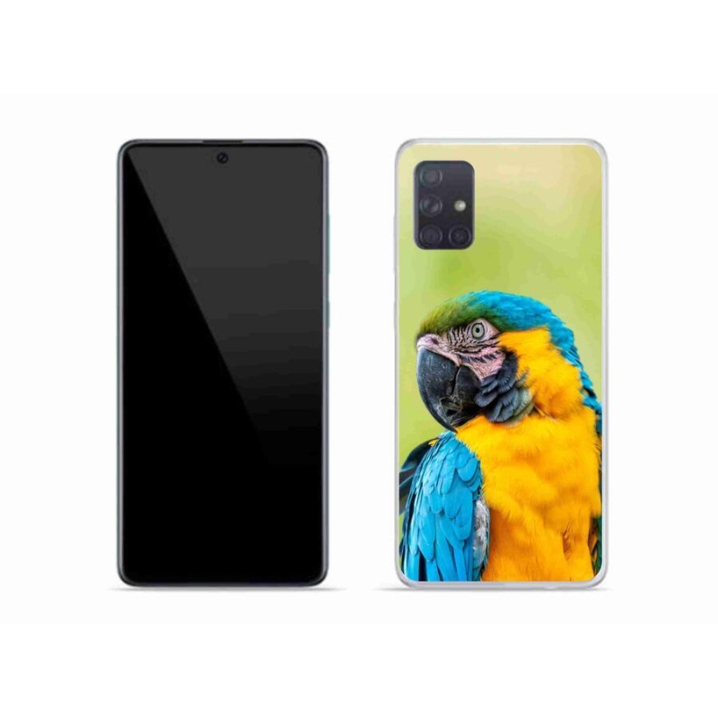 Gél tok mmCase a Samsung Galaxy A51 készülékhez - papagáj ara 2
