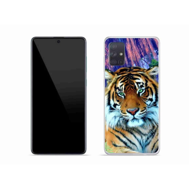 Gél tok mmCase mobiltelefonhoz Samsung Galaxy A51 - tigris