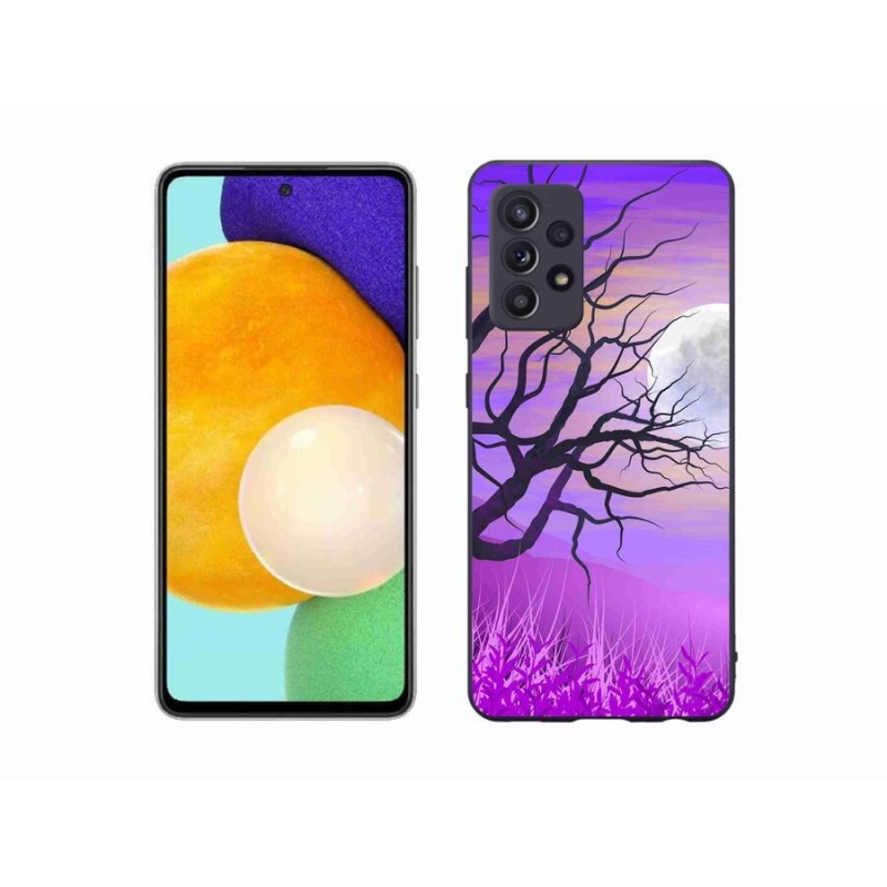 Gél tok mmCase a Samsung Galaxy A52/A52 5G készülékhez - rajzfilmes kidőlt fa