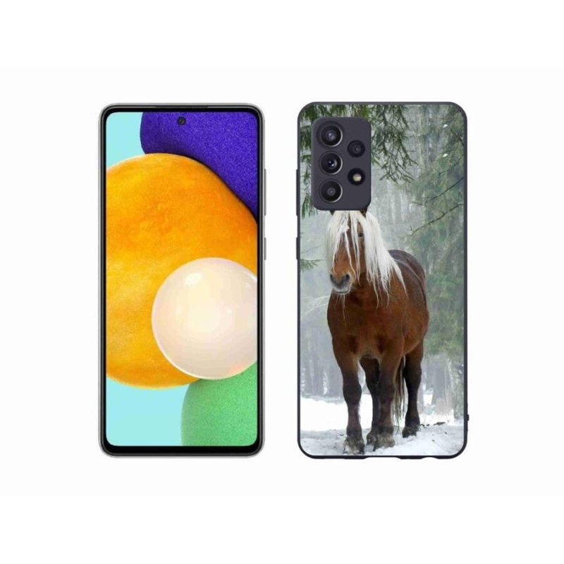 Gél tok mmCase a Samsung Galaxy A52/A52 5G készülékhez - ló az erdőben