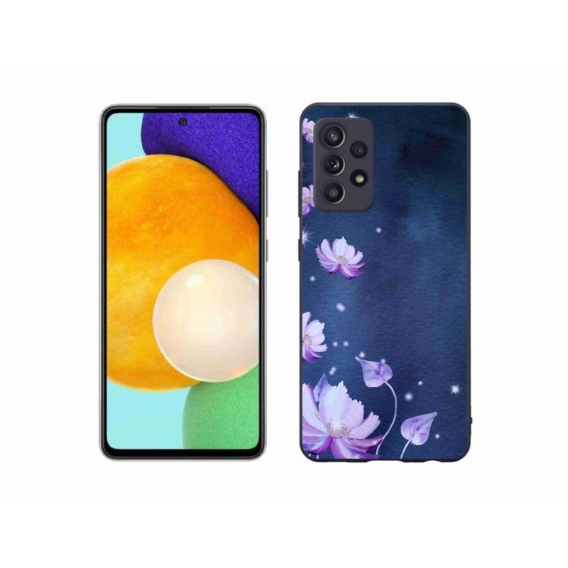 Gél tok mmCase a Samsung Galaxy A52/A52 5G készülékhez - hulló virágok