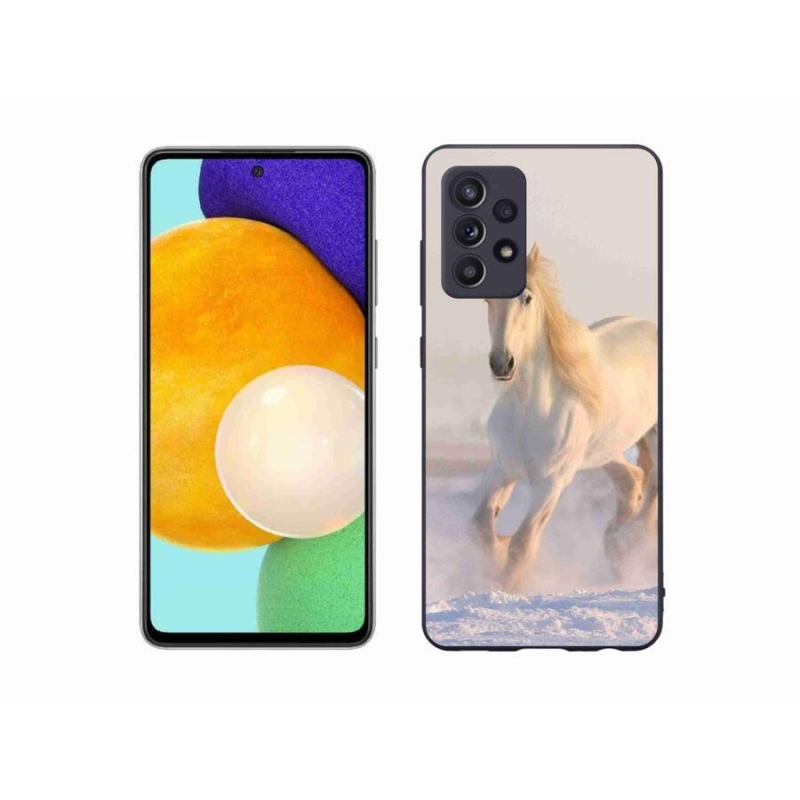 Gél tok mmCase Samsung Galaxy A52s 5G - ló a hóban