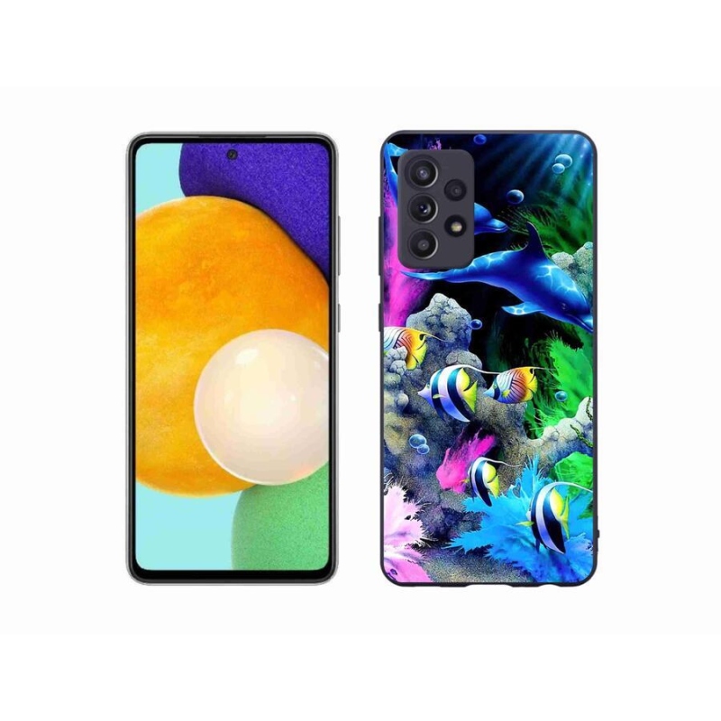 Gél tok mmCase a Samsung Galaxy A52s 5G-hez - tengeri világ