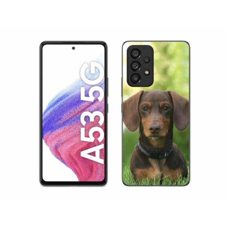 Gél tok mmCase a Samsung Galaxy A53 5G készülékhez - barna tacskó