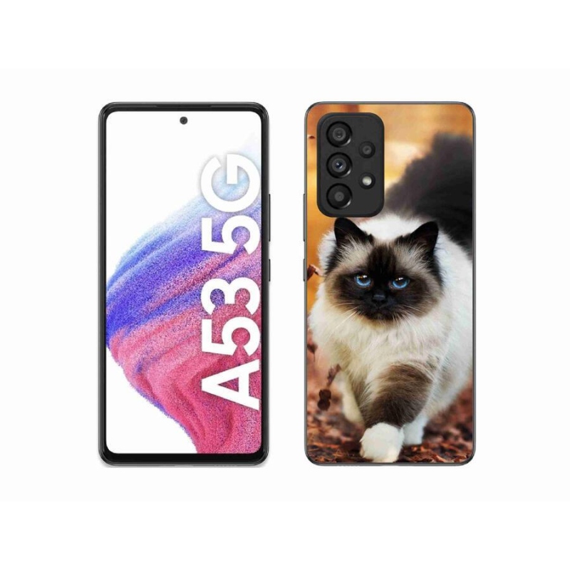 Gél tok mmCase a Samsung Galaxy A53 5G készülékhez - macska