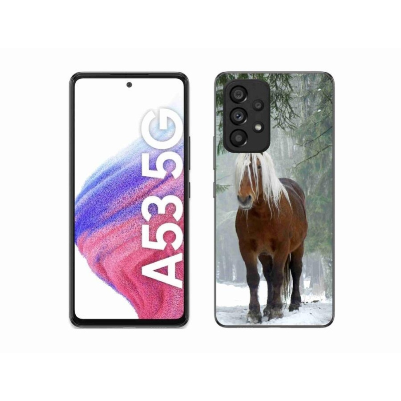 Gél tok mmCase a Samsung Galaxy A53 5G készülékhez - ló az erdőben