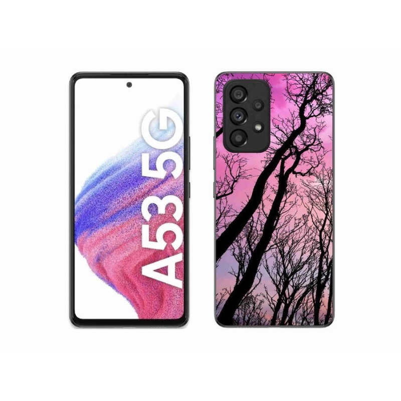 Gél tok mmCase a Samsung Galaxy A53 5G készülékhez - kidőlt fák