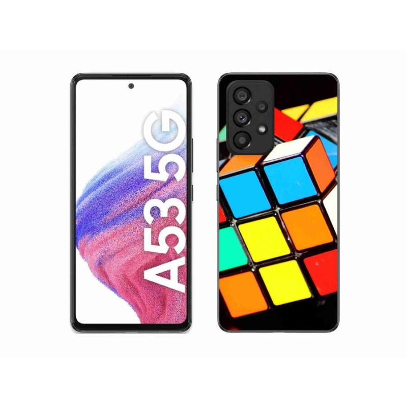 Gél tok mmCase Samsung Galaxy A53 5G - Rubik-kocka Samsung Galaxy A53 5G-hez
