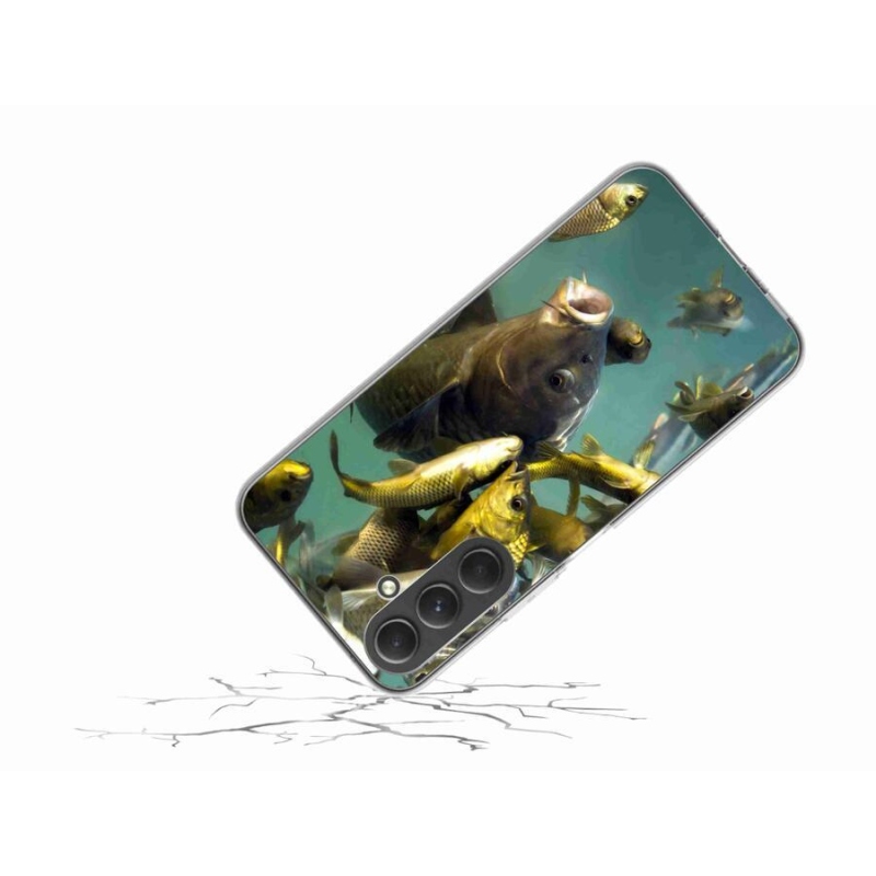 Gél tok mmCase a mobil Samsung Galaxy A54 5G - halak iskolája számára