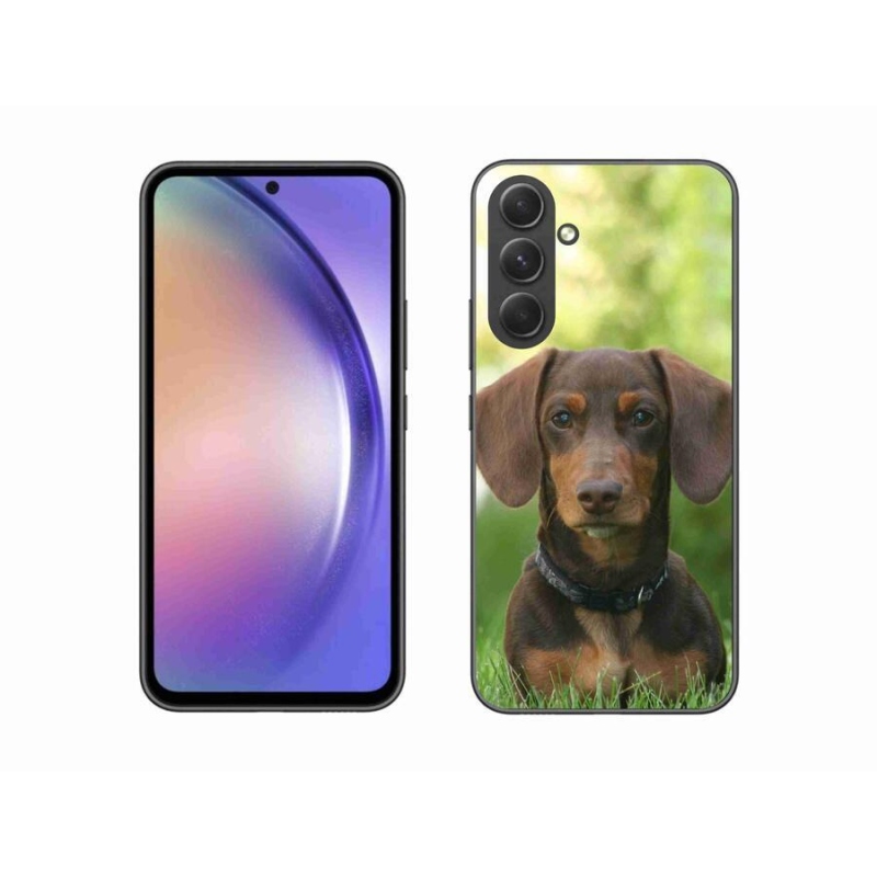 Gél tok mmCase a Samsung Galaxy A54 5G készülékhez - barna tacskó