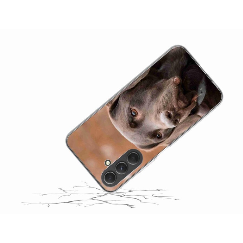 Gél tok mmCase a Samsung Galaxy A54 5G készülékhez - barna labrador