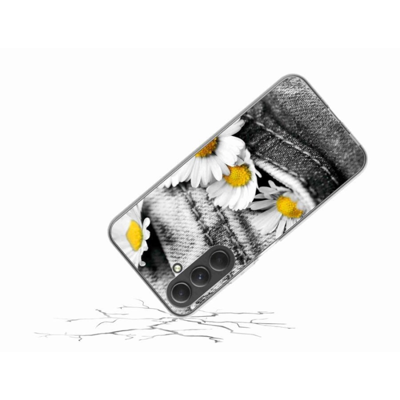 Gél tok mmCase mobiltelefonhoz Samsung Galaxy A54 5G - százszorszépek
