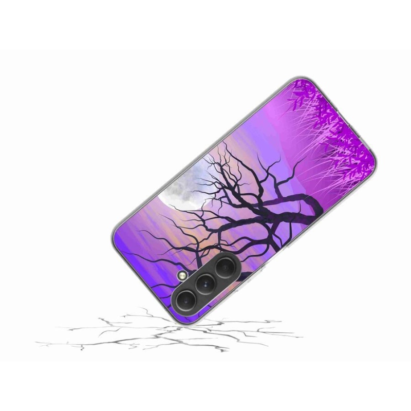 Gél tok mmCase mobiltelefonhoz Samsung Galaxy A54 5G - karikatúra kidőlt fa