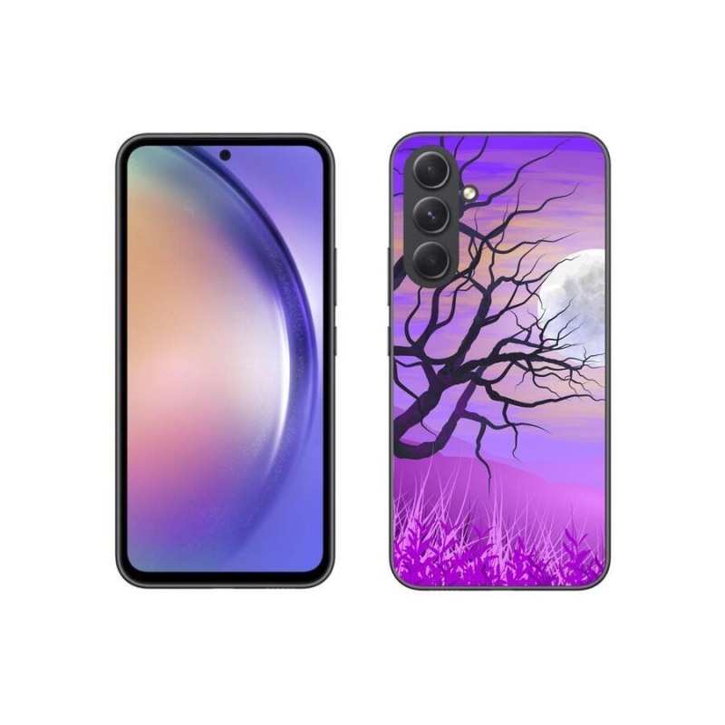 Gél tok mmCase mobiltelefonhoz Samsung Galaxy A54 5G - karikatúra kidőlt fa