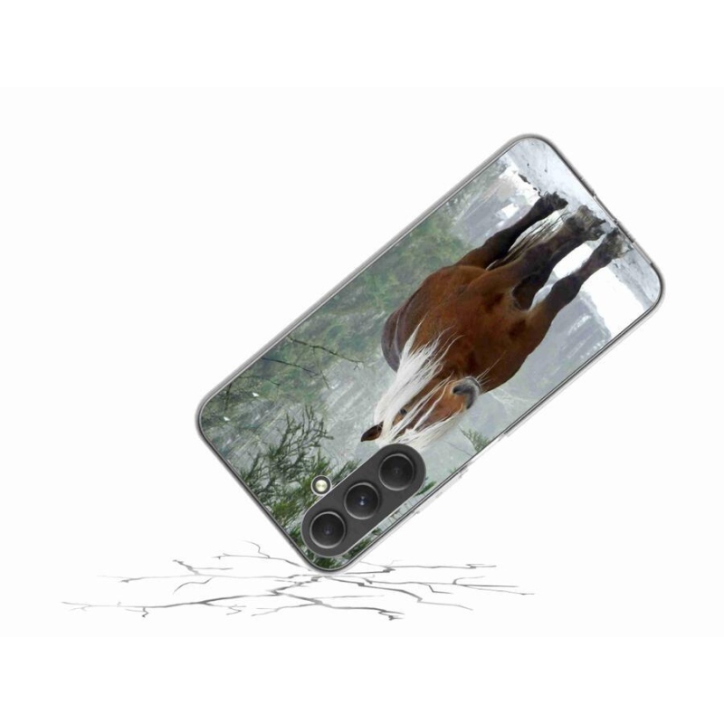 Gél tok mmCase a Samsung Galaxy A54 5G készülékhez - ló az erdőben