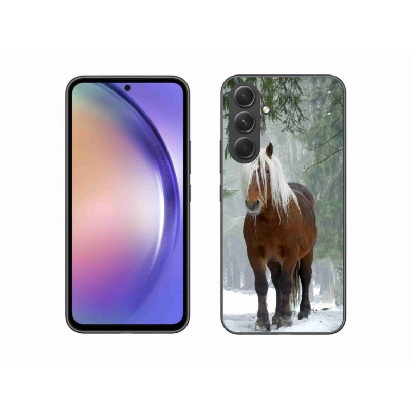 Gél tok mmCase a Samsung Galaxy A54 5G készülékhez - ló az erdőben