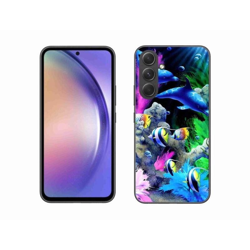 Gél tok mmCase a Samsung Galaxy A54 5G készülékhez - tengeri világ
