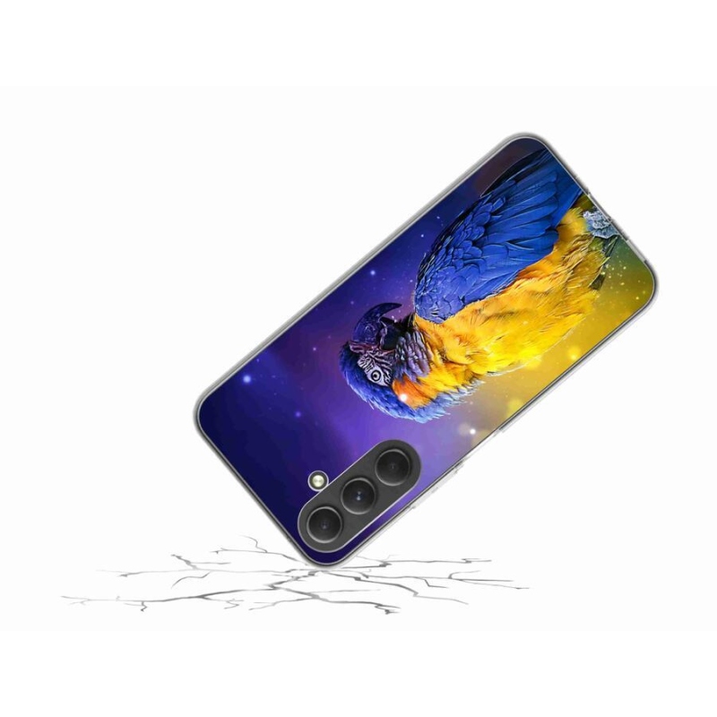 Gél tok mmCase a Samsung Galaxy A54 5G készülékhez - papagáj ara 1