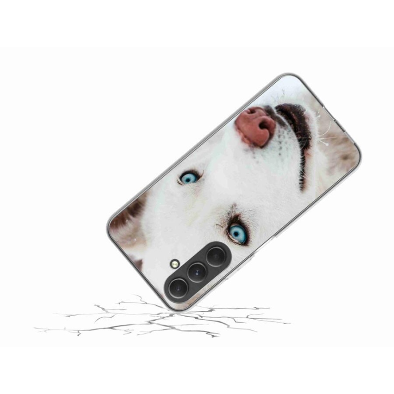 Gél tok mmCase a Samsung Galaxy A54 5G készülékhez - kutyaszemmel nézve