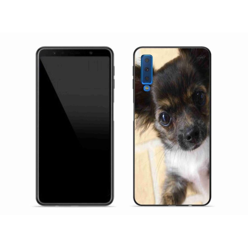 Gél tok mmCase mobiltelefonhoz Samsung Galaxy A7 (2018) - chihuahua 2