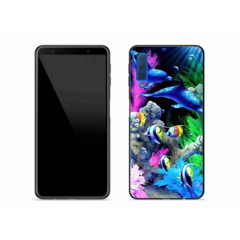 Gél tok mmCase mobiltelefonhoz Samsung Galaxy A7 (2018) - Sea World