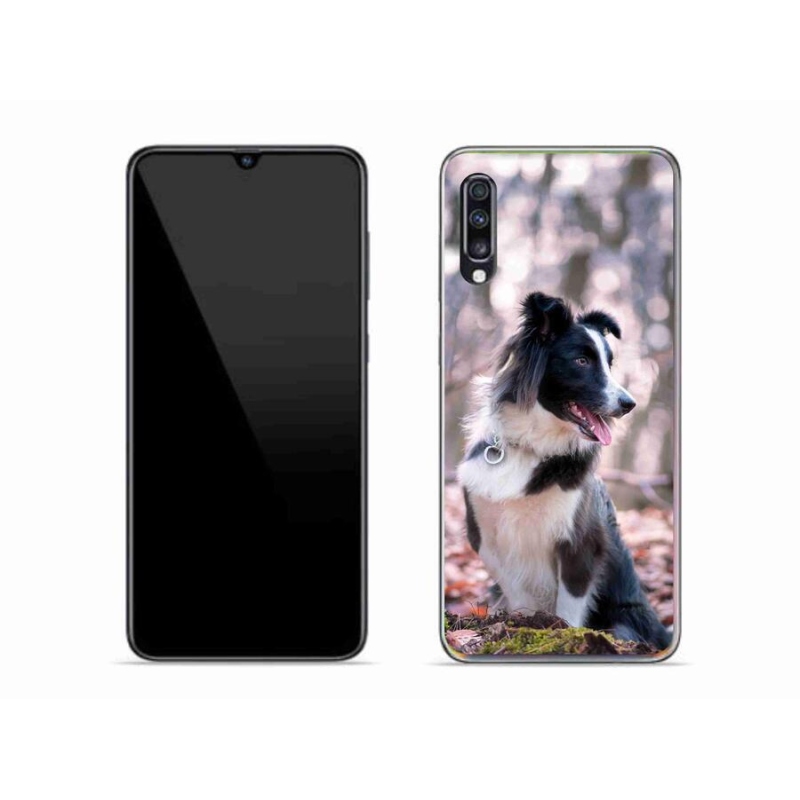 Gél tok mmCase mobiltelefonhoz Samsung Galaxy A70 - border colie 2