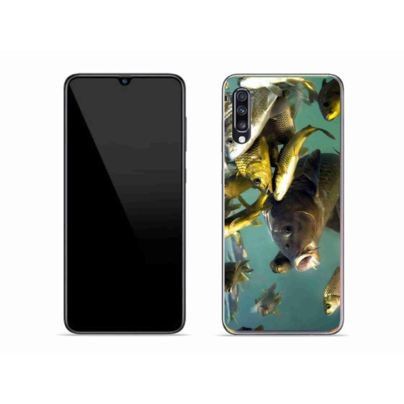 Gél tok mmCase mobiltelefonhoz Samsung Galaxy A70 - halak iskolája