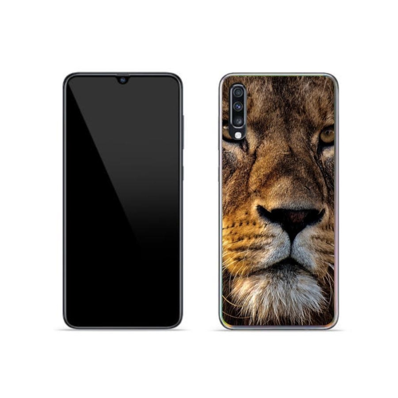 Gél tok mmCase a Samsung Galaxy A70 készülékhez - oroszlán