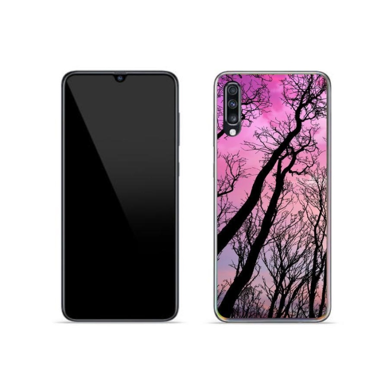 Gél tok mmCase mobiltelefonhoz Samsung Galaxy A70 - kidőlt fák