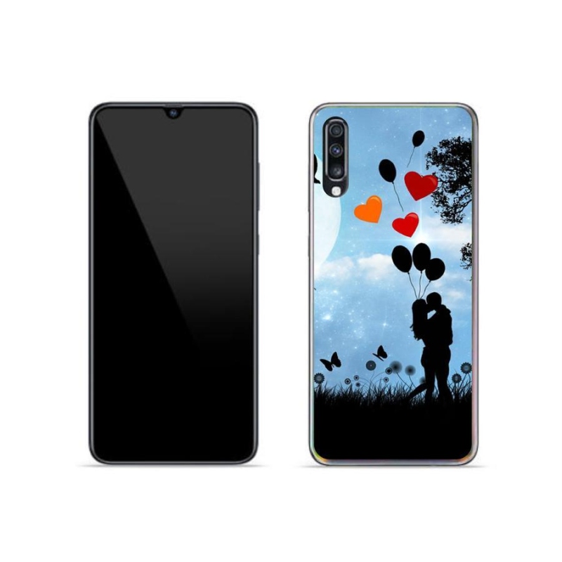 Gél tok mmCase mobiltelefonhoz Samsung Galaxy A70 - szerelmes pár