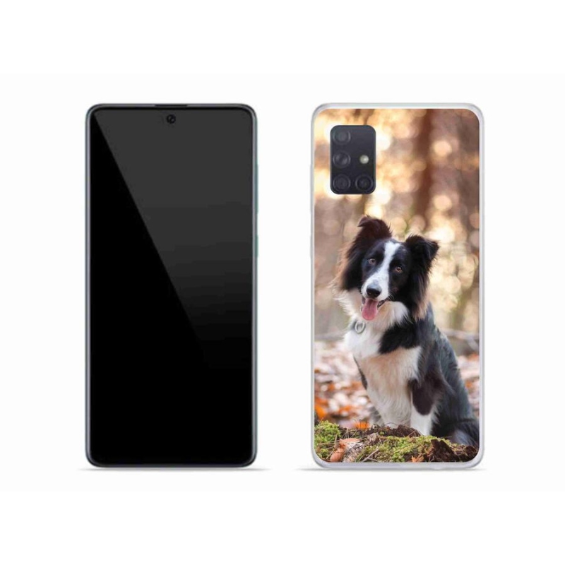 Gél tok mmCase mobiltelefonhoz Samsung Galaxy A71 - border colie 1
