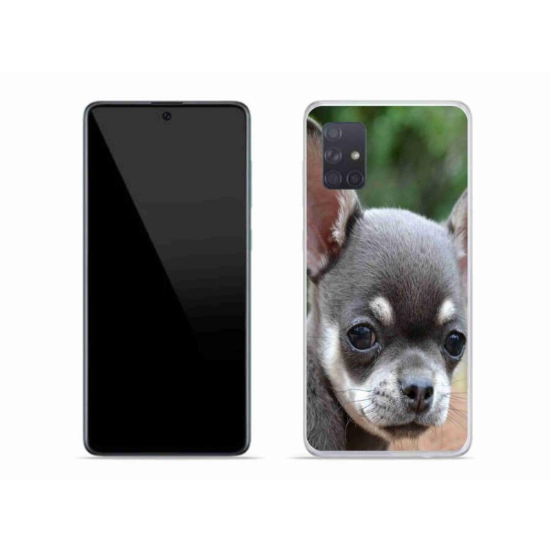 Gél tok mmCase mobiltelefonhoz Samsung Galaxy A71 - chihuahua