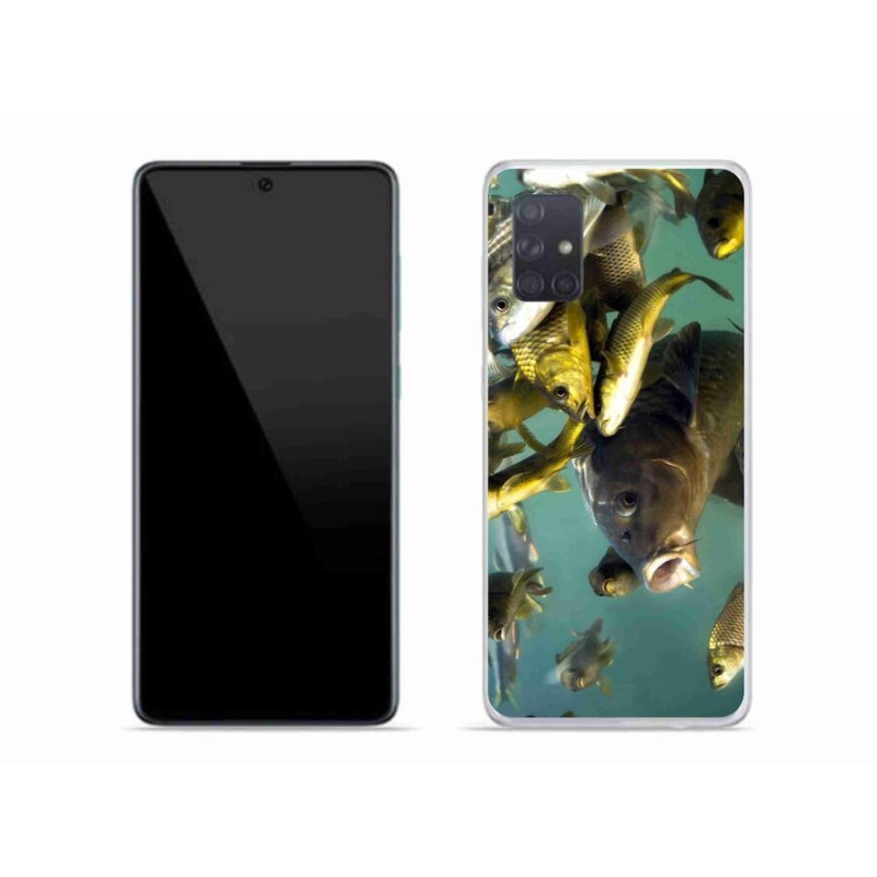 Gél tok mmCase mobiltelefonhoz Samsung Galaxy A71 - halak iskolája