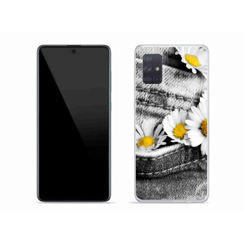 Gél tok mmCase mobiltelefonhoz Samsung Galaxy A71 - százszorszépek