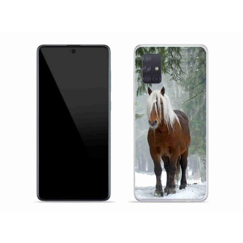 Gél tok mmCase mobiltelefonhoz Samsung Galaxy A71 - ló az erdőben