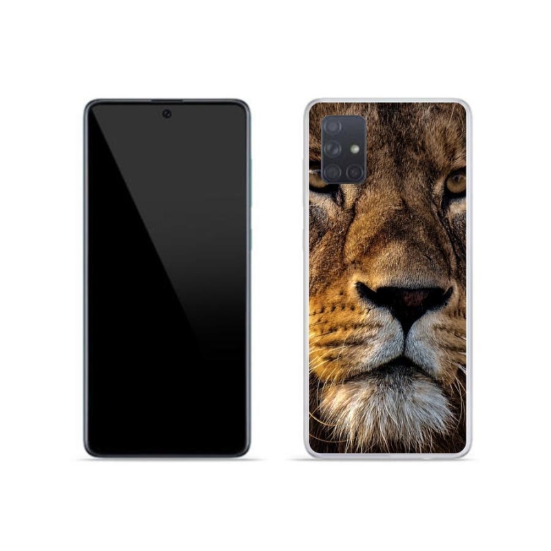 Gél tok mmCase a Samsung Galaxy A71 készülékhez - oroszlán
