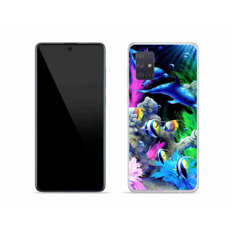 Gél tok mmCase mobiltelefonhoz Samsung Galaxy A71 - tengeri világ