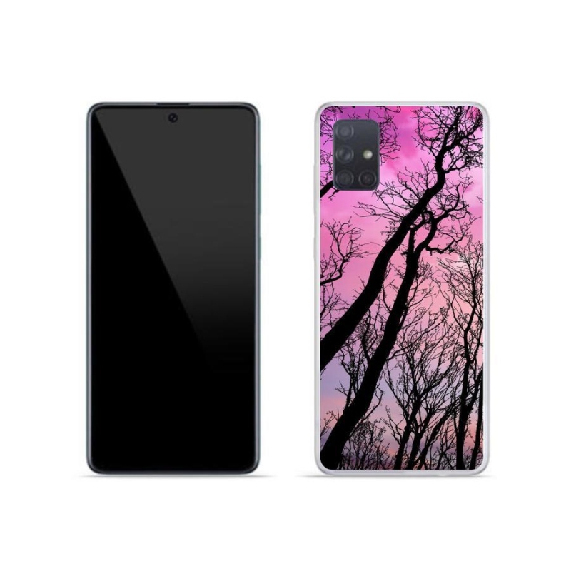 Gél tok mmCase mobiltelefonhoz Samsung Galaxy A71 - kidőlt fák