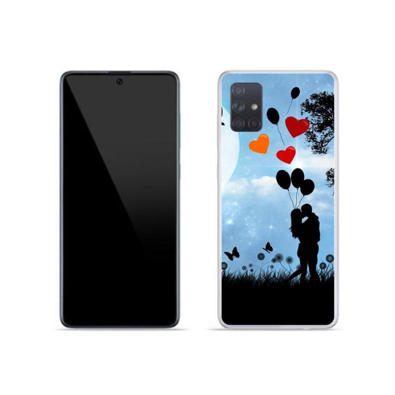 Gél tok mmCase mobiltelefonhoz Samsung Galaxy A71 - szerelmes pár