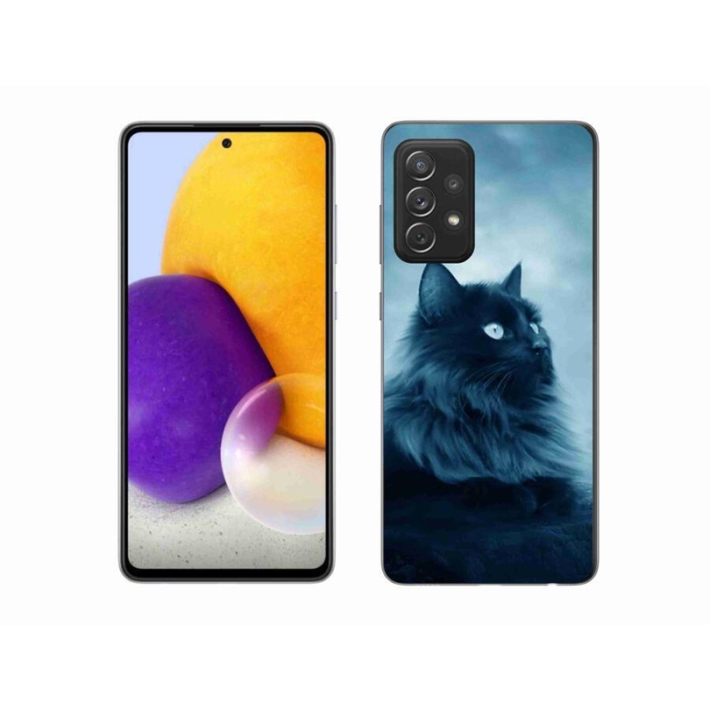 Gél tok mmCase a Samsung Galaxy A72/A72 5G készülékhez - fekete katica 1