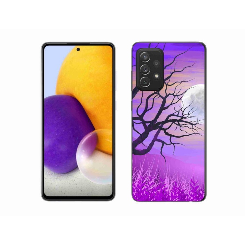 Gél tok mmCase a Samsung Galaxy A72/A72 5G készülékhez - rajzfilmes kidőlt fa