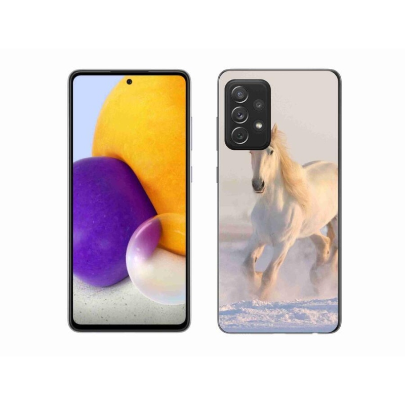 Gél tok mmCase a Samsung Galaxy A72/A72 5G készülékhez - ló a hóban